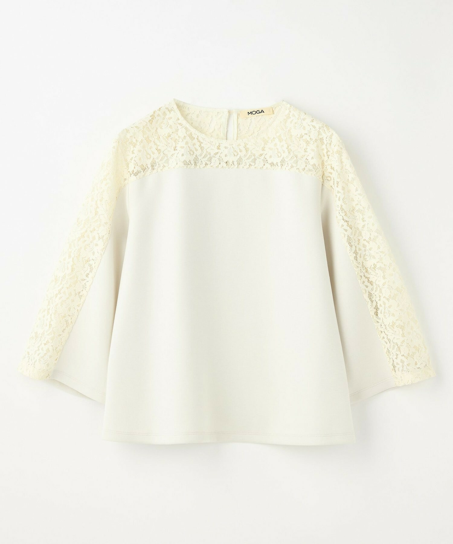 【MOGA】スタイリスト戸野塚かおるコラボ ソフトダンボールレースコンビトップス 詳細画像 アイボリー 2