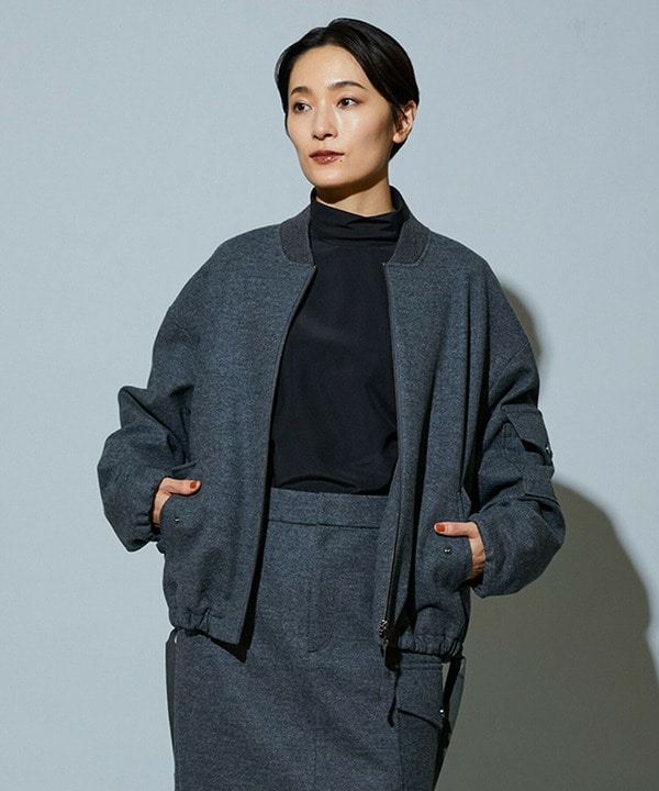 【MOGA】スタイリスト戸野塚かおるコラボ ハードミルド天竺ブルゾン