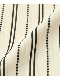 【MOGA Collection】【Lサイズ】MOGA Collection　レーヨンポリストライプワンピース 詳細画像 ホワイト×ブラック 6