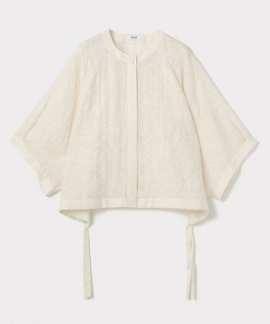 【MOGA Collection】【Lサイズ】MOGA Collection　シアージャガード2WAYブラウス 詳細画像 オフホワイト 1