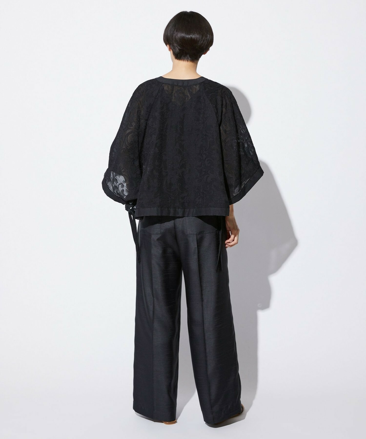 【MOGA Collection】【Lサイズ】MOGA Collection　シアージャガード2WAYブラウス 詳細画像 ブラック 15