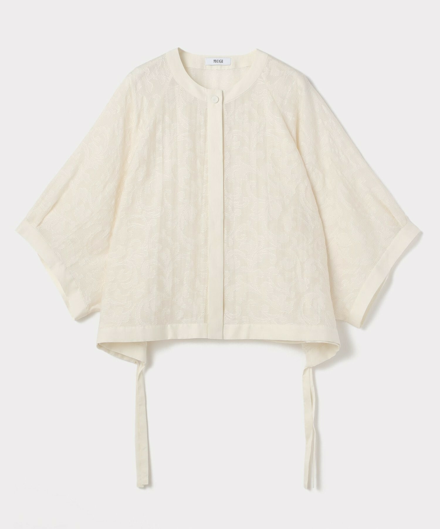 【MOGA Collection】【Lサイズ】MOGA Collection　シアージャガード2WAYブラウス 詳細画像 オフホワイト 1