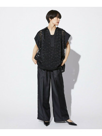 【MOGA Collection】【Lサイズ】MOGA Collection　フラワーカットジャガードブラウス 詳細画像 ブラック 20