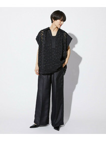 【MOGA Collection】【Lサイズ】MOGA Collection　フラワーカットジャガードブラウス 詳細画像 ブラック 21