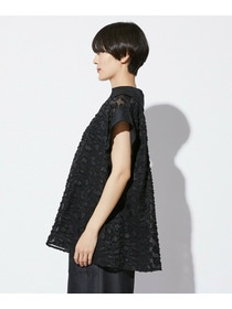 【MOGA Collection】【Lサイズ】MOGA Collection　フラワーカットジャガードブラウス 詳細画像 ブラック 23