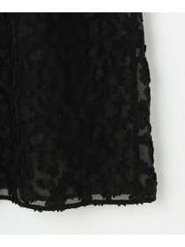 【MOGA Collection】【Lサイズ】MOGA Collection　フラワーカットジャガードブラウス 詳細画像 ブラック 4