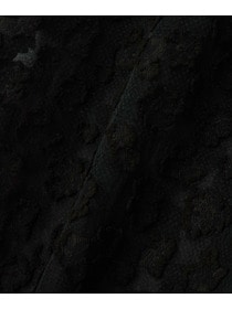 【MOGA Collection】【Lサイズ】MOGA Collection　フラワーカットジャガードブラウス 詳細画像 ブラック 5