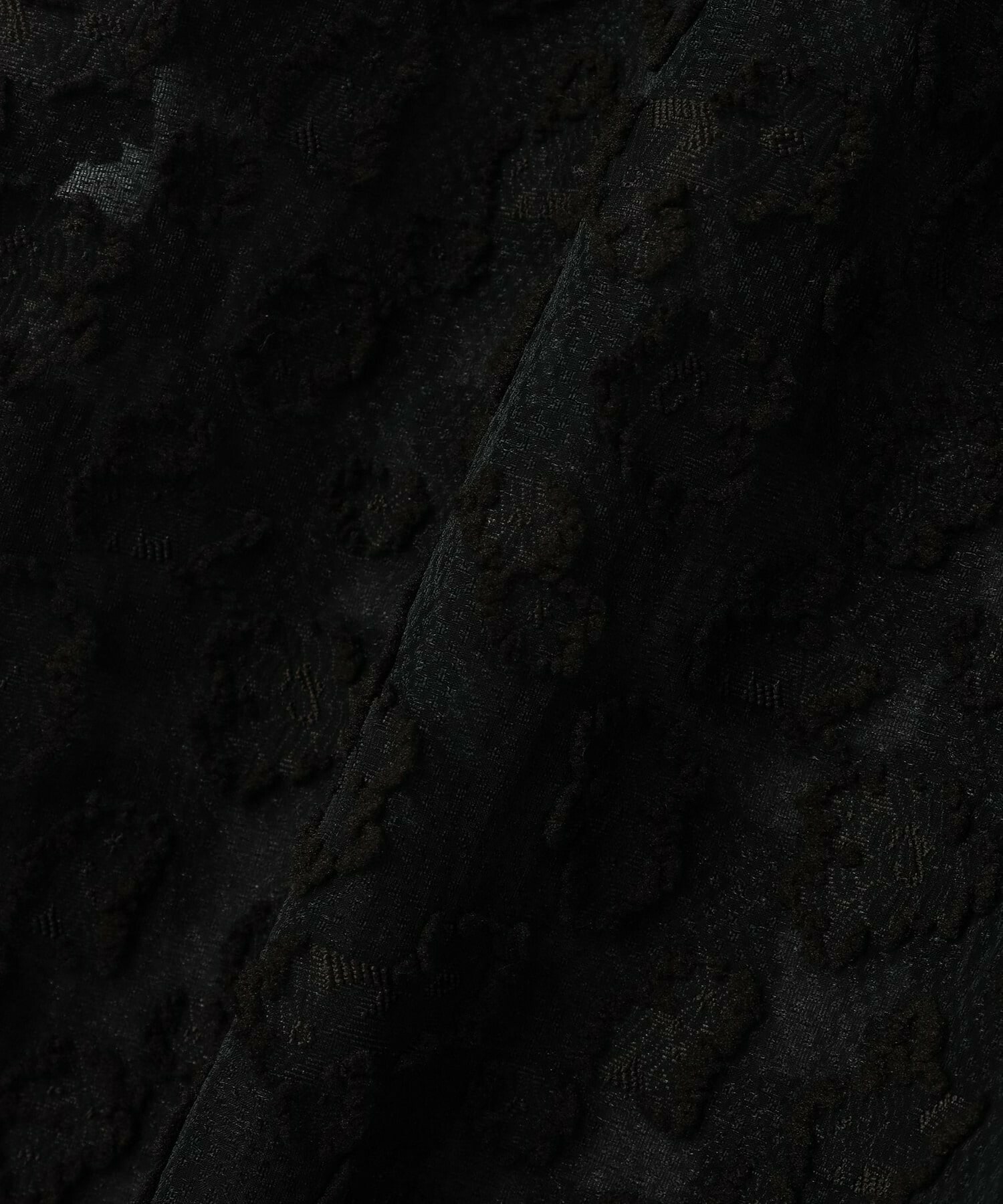 【MOGA Collection】【Lサイズ】MOGA Collection　フラワーカットジャガードブラウス 詳細画像 ブラック 5