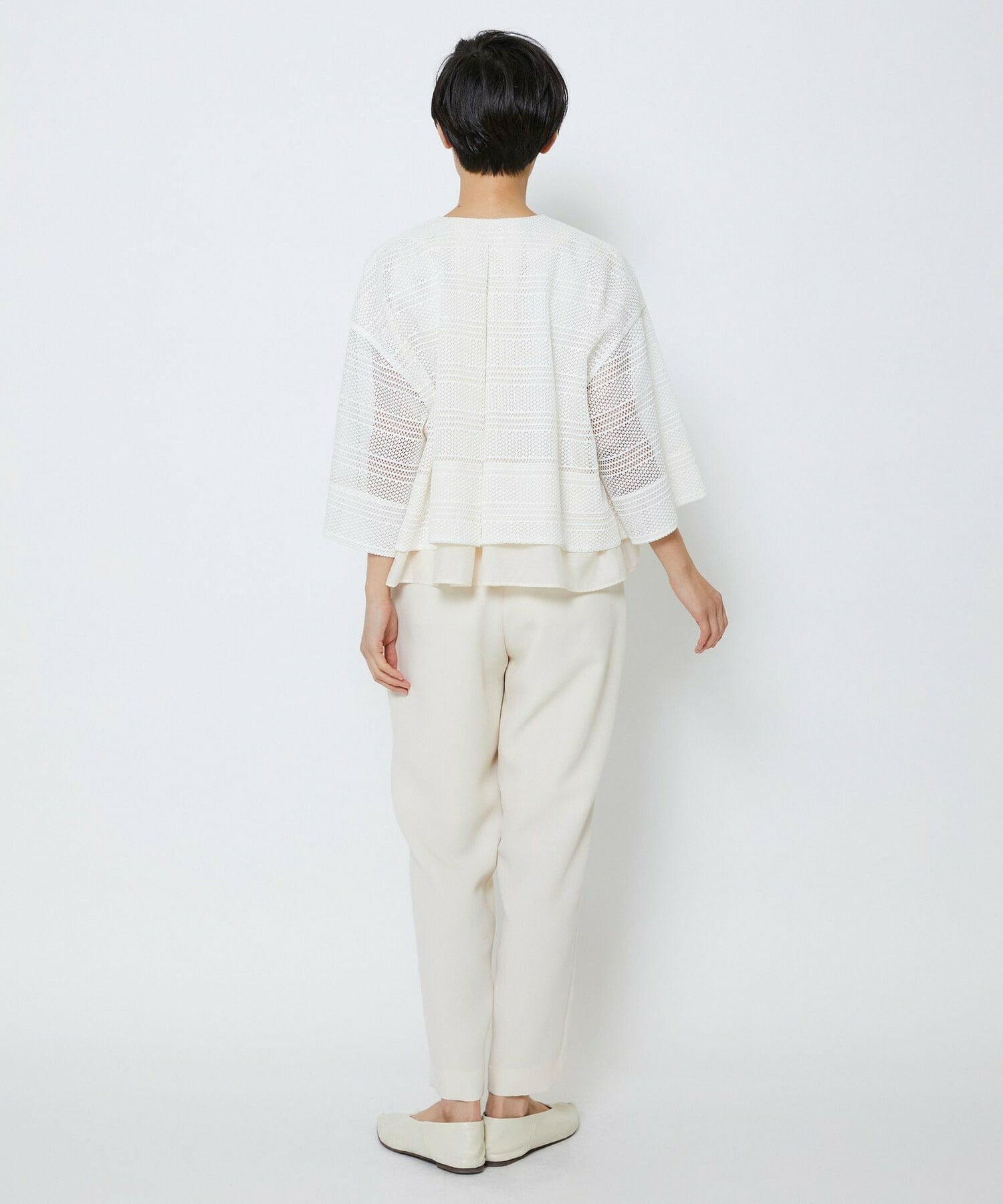 【MOGA Collection】【Lサイズ】MOGA Collection　レーヨンポリマットクロステーパードパンツ 詳細画像 キナリ 12