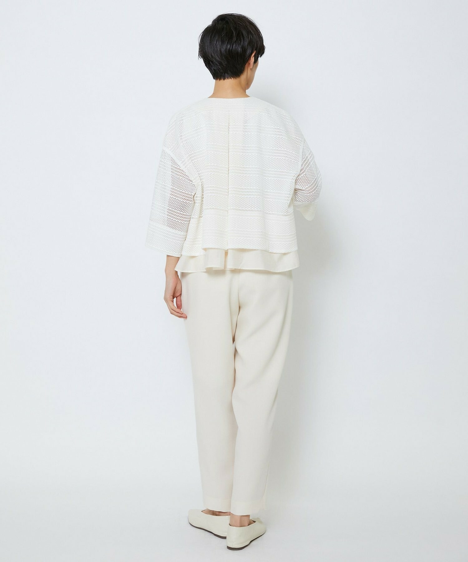 【MOGA Collection】【Lサイズ】MOGA Collection　レーヨンポリマットクロステーパードパンツ 詳細画像 キナリ 13