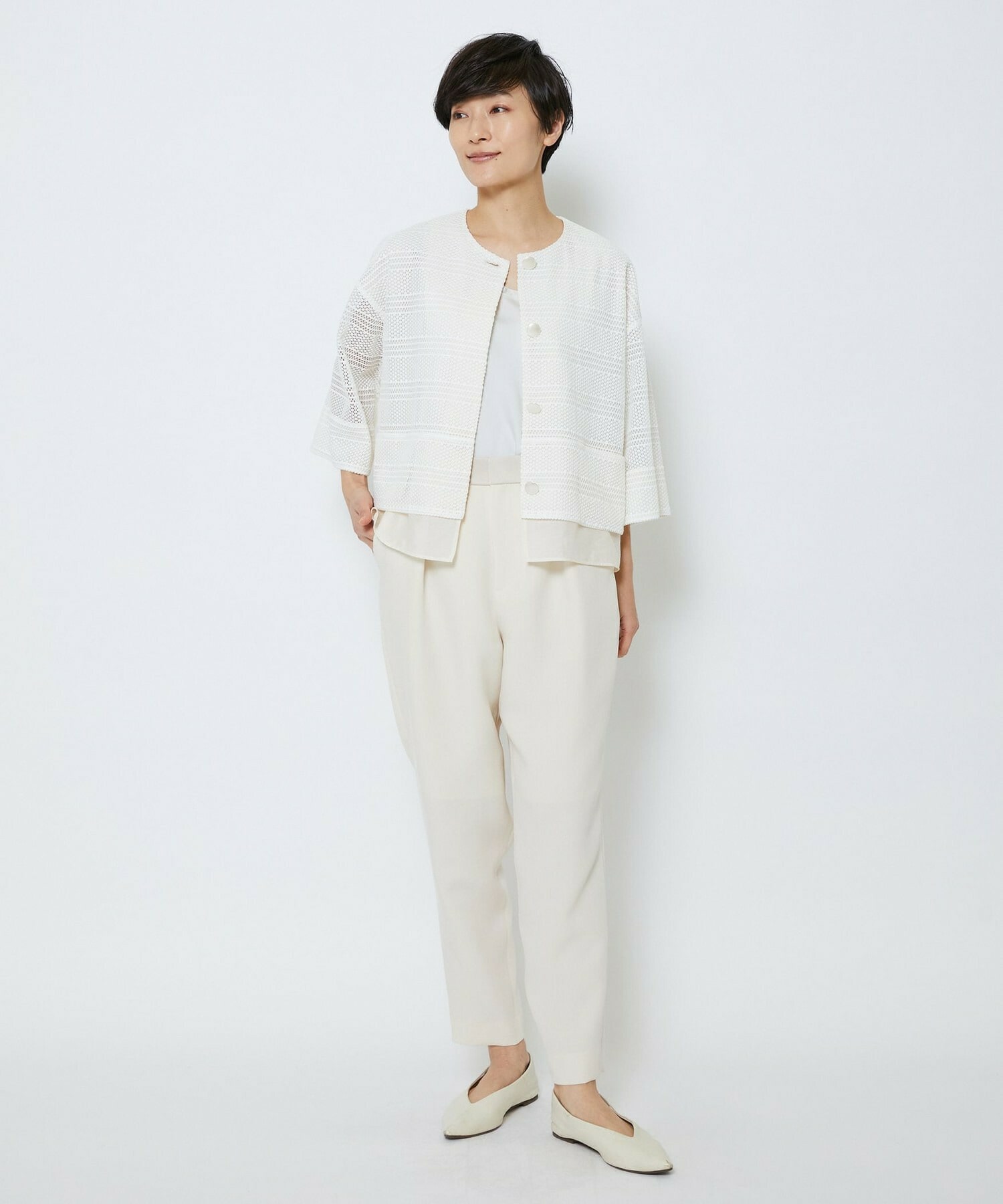 【MOGA Collection】【Lサイズ】MOGA Collection　レーヨンポリマットクロステーパードパンツ 詳細画像 キナリ 19