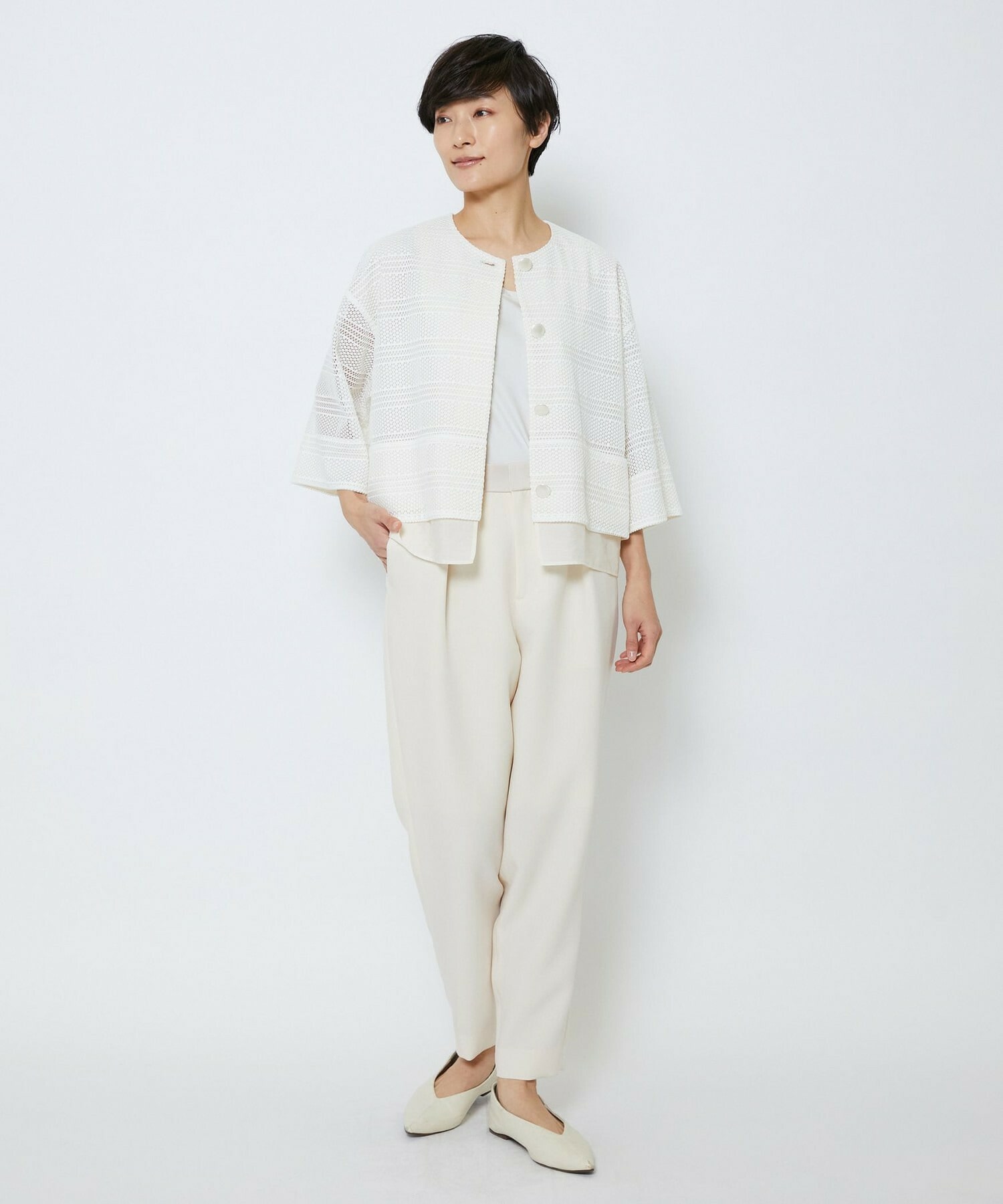 【MOGA Collection】【Lサイズ】MOGA Collection　レーヨンポリマットクロステーパードパンツ 詳細画像 キナリ 20