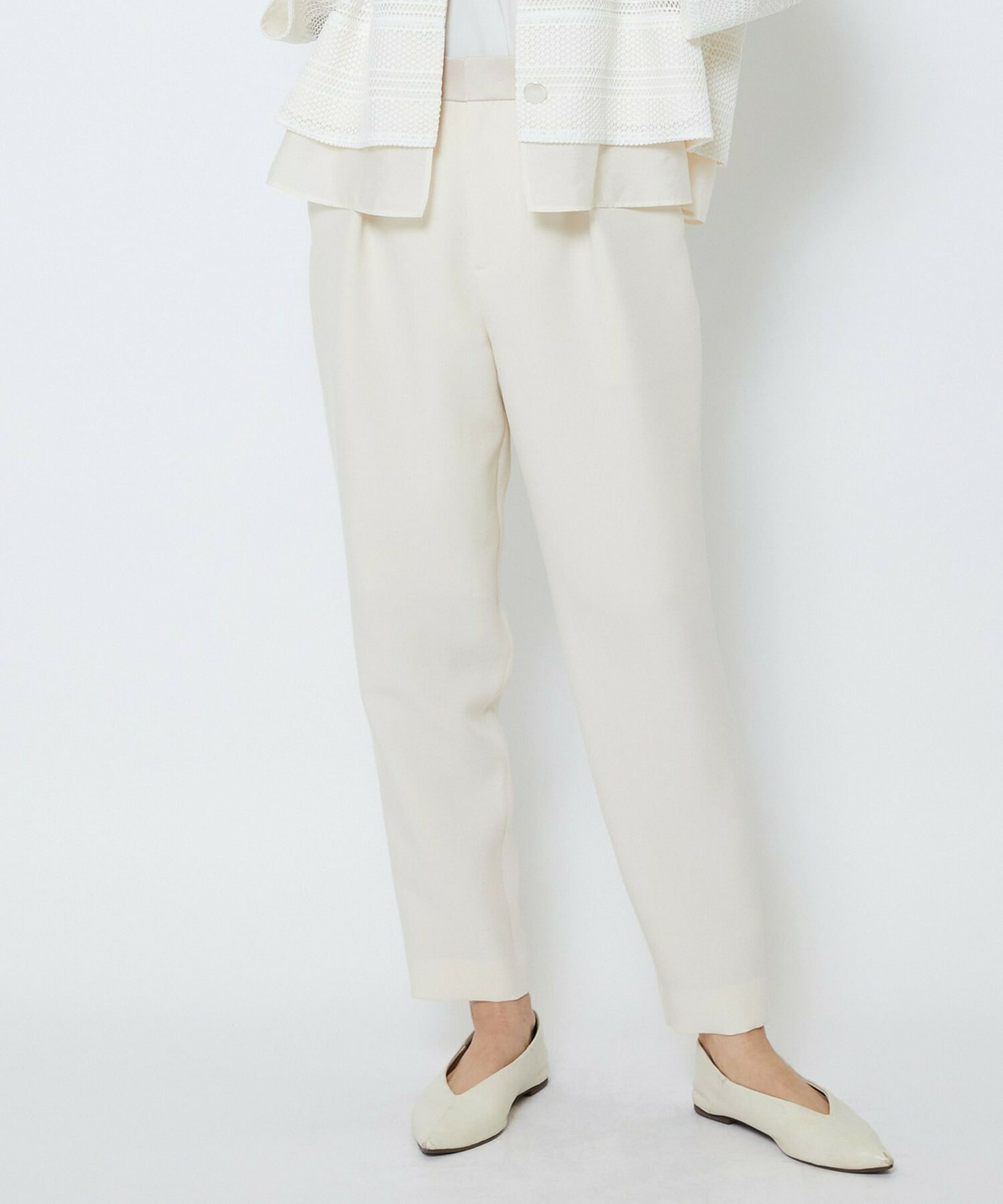 【MOGA Collection】【Lサイズ】MOGA Collection　レーヨンポリマットクロステーパードパンツ 詳細画像 キナリ 2