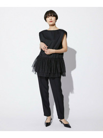 【MOGA Collection】【Lサイズ】MOGA Collection　コンパクトポンチフリルブラウス 詳細画像 ブラック 10