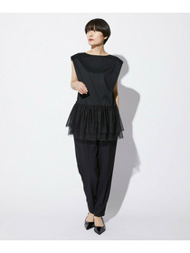 【MOGA Collection】【Lサイズ】MOGA Collection　コンパクトポンチフリルブラウス 詳細画像 ブラック 11