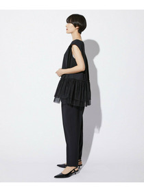 【MOGA Collection】【Lサイズ】MOGA Collection　コンパクトポンチフリルブラウス 詳細画像 ブラック 14