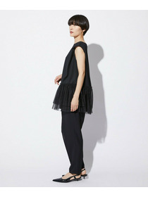 【MOGA Collection】【Lサイズ】MOGA Collection　コンパクトポンチフリルブラウス 詳細画像 ブラック 15