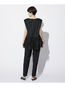 【MOGA Collection】【Lサイズ】MOGA Collection　コンパクトポンチフリルブラウス 詳細画像 ブラック 16