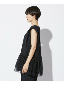 【MOGA Collection】【Lサイズ】MOGA Collection　コンパクトポンチフリルブラウス 詳細画像 ブラック 24