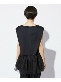 【MOGA Collection】【Lサイズ】MOGA Collection　コンパクトポンチフリルブラウス 詳細画像 ブラック 25