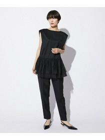 【MOGA Collection】【Lサイズ】MOGA Collection　コンパクトポンチフリルブラウス 詳細画像 ブラック 7