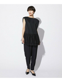 【MOGA Collection】【Lサイズ】MOGA Collection　コンパクトポンチフリルブラウス 詳細画像 ブラック 8