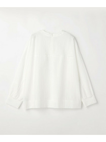 【MOGA】【Lサイズ】ワッシャーカールマイヤーブラウス 詳細画像 ホワイト 1