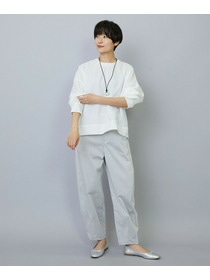 【MOGA】【Lサイズ】ワッシャーカールマイヤーブラウス 詳細画像 ホワイト 14