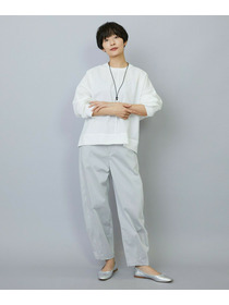 【MOGA】【Lサイズ】ワッシャーカールマイヤーブラウス 詳細画像 ホワイト 15