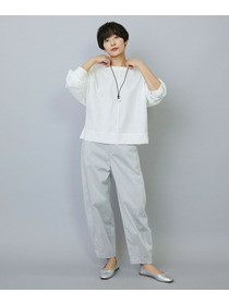 【MOGA】【Lサイズ】ワッシャーカールマイヤーブラウス 詳細画像 ホワイト 16