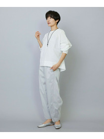 【MOGA】【Lサイズ】ワッシャーカールマイヤーブラウス 詳細画像 ホワイト 17