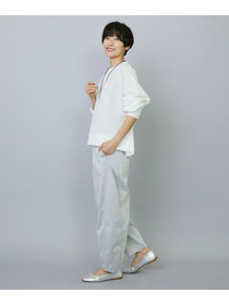 【MOGA】【Lサイズ】ワッシャーカールマイヤーブラウス 詳細画像 ホワイト 19