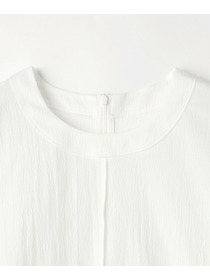 【MOGA】【Lサイズ】ワッシャーカールマイヤーブラウス 詳細画像 ホワイト 2