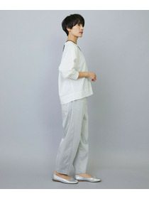 【MOGA】【Lサイズ】ワッシャーカールマイヤーブラウス 詳細画像 ホワイト 23