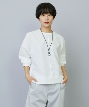 【MOGA】【Lサイズ】ワッシャーカールマイヤーブラウス 詳細画像 ホワイト 2