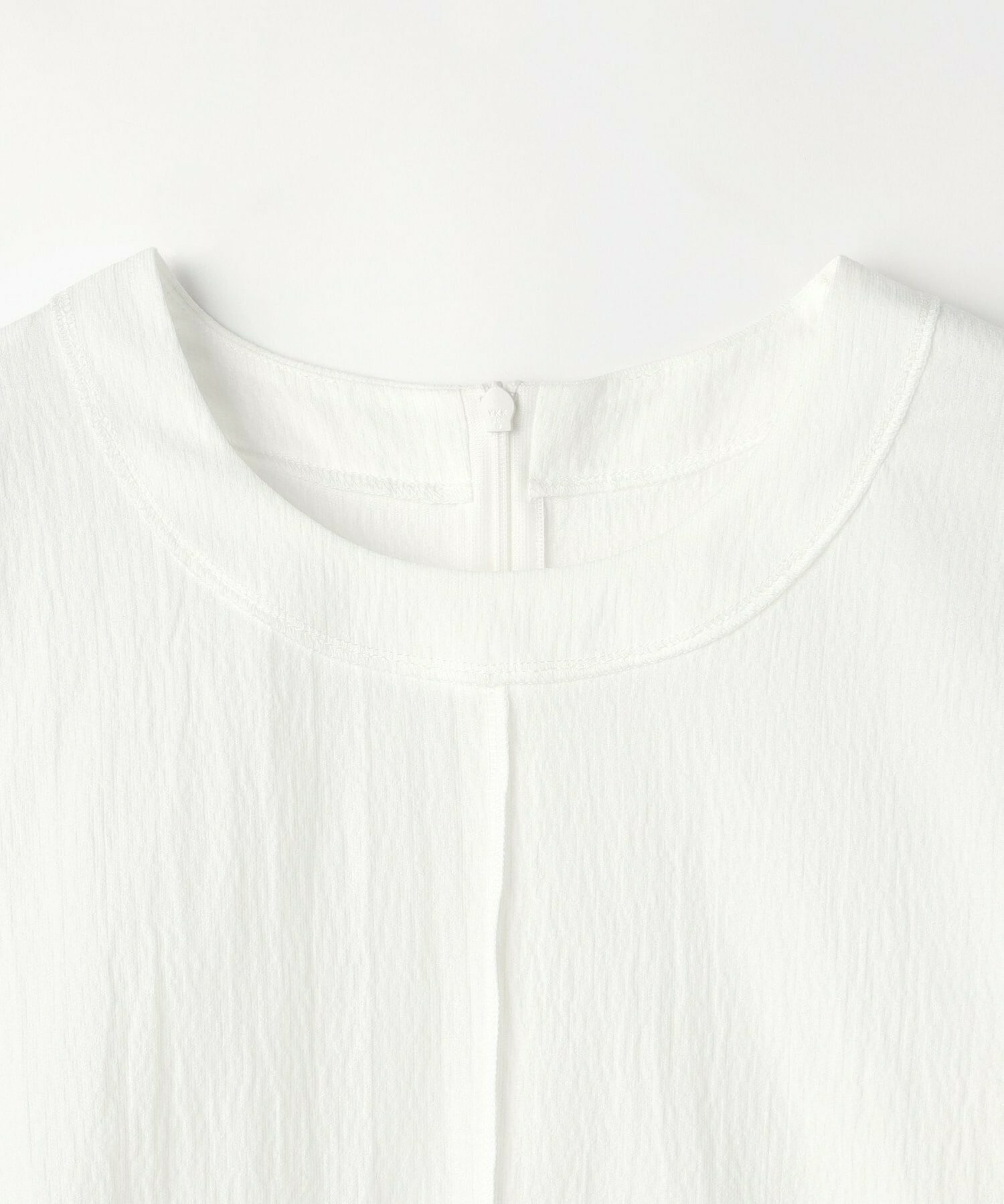 【MOGA】【Lサイズ】ワッシャーカールマイヤーブラウス 詳細画像 ホワイト 2