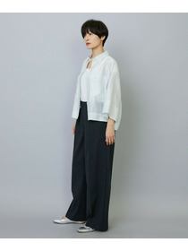 【MOGA】【Lサイズ】スタイリスト戸野塚かおるコラボ ドライリネンストレッチストレートパンツ 詳細画像 キナリ 11