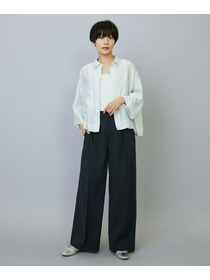 【MOGA】【Lサイズ】スタイリスト戸野塚かおるコラボ ドライリネンストレッチストレートパンツ 詳細画像 キナリ 15