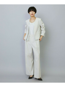 【MOGA】【Lサイズ】スタイリスト戸野塚かおるコラボ ドライリネンストレッチストレートパンツ 詳細画像 キナリ 17