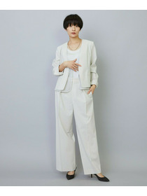 【MOGA】【Lサイズ】スタイリスト戸野塚かおるコラボ ドライリネンストレッチストレートパンツ 詳細画像 キナリ 18