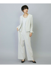 【MOGA】【Lサイズ】スタイリスト戸野塚かおるコラボ ドライリネンストレッチストレートパンツ 詳細画像 キナリ 24