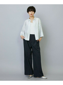 【MOGA】【Lサイズ】スタイリスト戸野塚かおるコラボ ドライリネンストレッチストレートパンツ 詳細画像 キナリ 7
