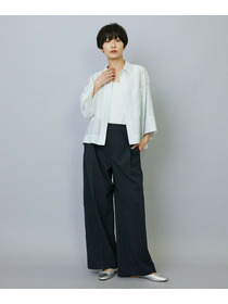 【MOGA】【Lサイズ】スタイリスト戸野塚かおるコラボ ドライリネンストレッチストレートパンツ 詳細画像 キナリ 8