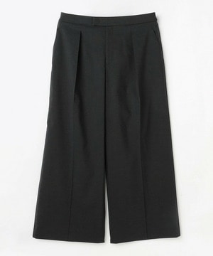 【MOGA】【Lサイズ】スタイリスト戸野塚かおるコラボ ドライリネンストレッチストレートパンツ 詳細画像 スミクロ 1