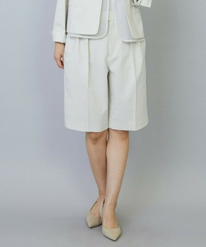 【MOGA】【Lサイズ】スタイリスト戸野塚かおるコラボ ドライリネンストレッチショートパンツ 詳細画像 キナリ 2