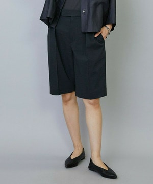 【MOGA】【Lサイズ】スタイリスト戸野塚かおるコラボ ドライリネンストレッチショートパンツ 詳細画像 スミクロ 2