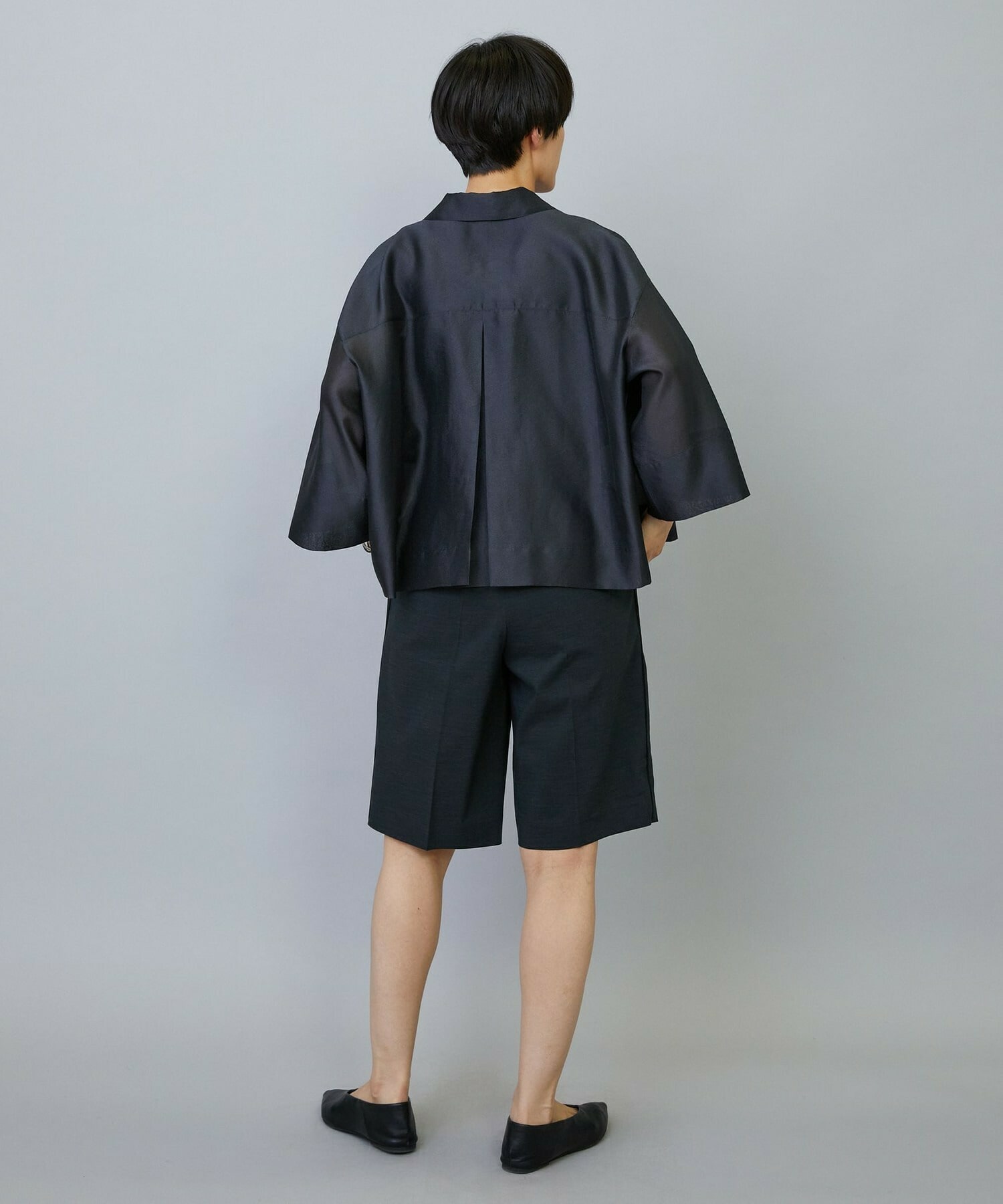 【MOGA】【Lサイズ】スタイリスト戸野塚かおるコラボ ドライリネンストレッチショートパンツ 詳細画像 キナリ 23