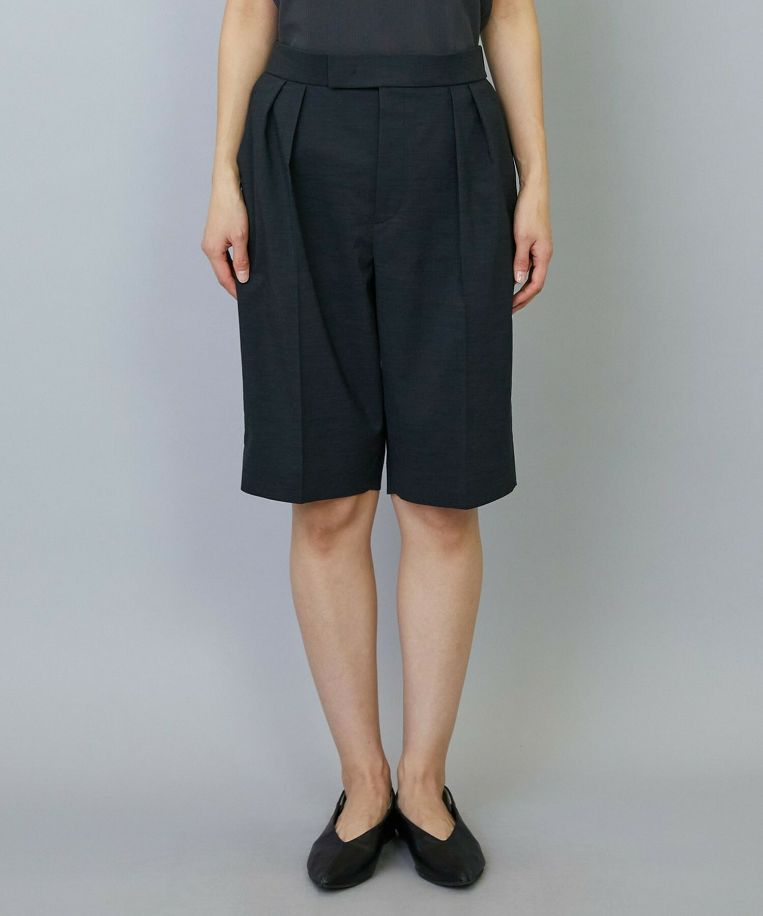 【MOGA】【Lサイズ】スタイリスト戸野塚かおるコラボ ドライリネンストレッチショートパンツ 詳細画像 キナリ 25