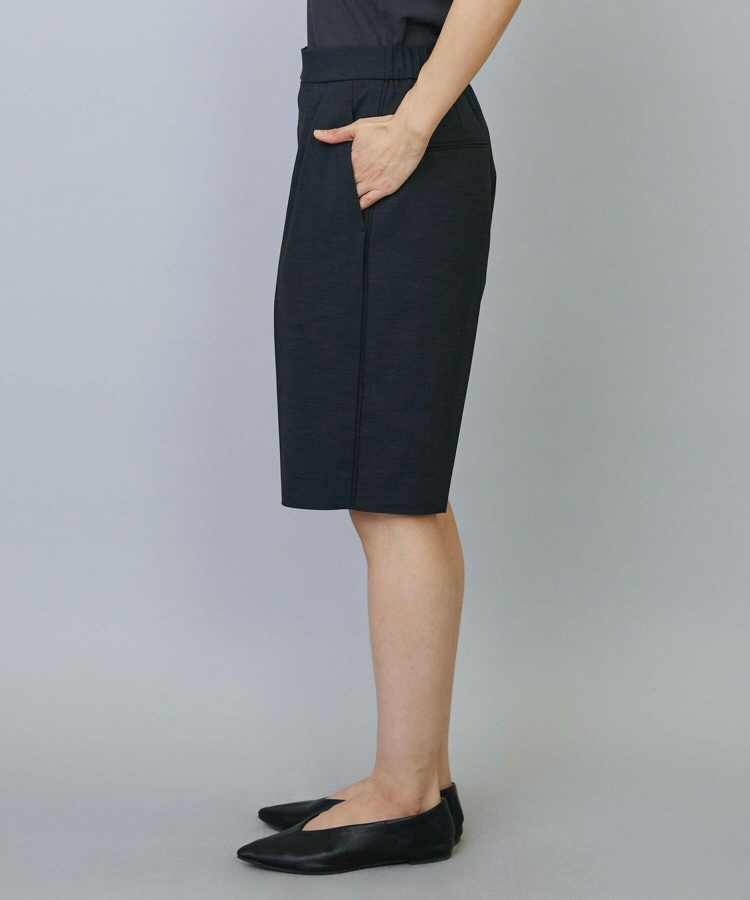 【MOGA】【Lサイズ】スタイリスト戸野塚かおるコラボ ドライリネンストレッチショートパンツ 詳細画像 キナリ 27