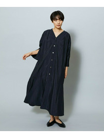 【MOGA】【Lサイズ】ナイロンクロスVネックワンピース 詳細画像 パープル 12